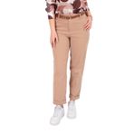 AYHAN Kadın Slim Fit Yüksek Bel Pantolon, Camel, 36 Beden