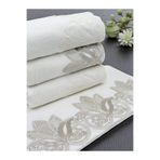 AYHANHOME 4 lü Kadife Lüks Fransız Güpürlü Çeyizlik 50x90 El ve Yüz Havlusu