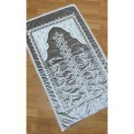 Ayhanhome Gri Kadife Çeyizlik Gelin Seti Seccadesi - 70 x 120 cm