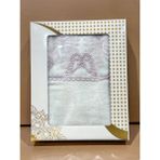 ayhanhome Güpürlü Çeyizlik 50 x 90 cm Kadife El Yüz Havlusu - Pudra - 50 x 90 cm