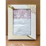 ayhanhome Güpürlü Pamuklu El Yüz Havlusu 50 x 90 cm Pudra Renkli Şık Paket İçeriği