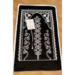 Ayhanhome Kadife Siyah Seccade 3 Parça Çeyizlik Bohça Gelin Damat Seti - 70 x 120 cm
