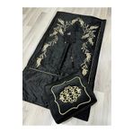 AYHANHOME Sırma Gold İşleme Motifli Kadife Hurç, Kadife Seccade, Yasin, Tesbih Çeyizlik 4'lü Bohça Hurç Seti