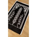 Ayhanhome Siyah Kadife Çeyizlik Gelin Seti Seccadesi - 70 x 120 cm