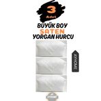 AYHOME 3 Adet Ekru Hurç Gelin Çeyiz Seti Çeyiz Sandığı Gelin Nişan Bohçası Kutu Hurç Mega Boy
