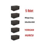 AYHOME 5 Al 4 Öde Taşınma Kolisi Taşınma Malzemeleri Gelin Kolisi Mega Fermuarlı Hurç Büyük Kutu