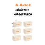 AYHOME 6 Adet Mega Boy Yorgan Döşek Hurcu Tela Kumaş Büyük Boy Hurç Yastık Battaniye Hurcu 100 X 50