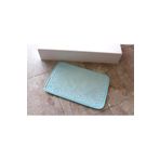 AYHOME Ayak Izli Kaymaz Özel Tabanlı Banyo Paspası Turkuaz Renk 40 X 60 Cm Kapı Önü Paspası Jel Tabanlı