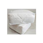 AYHOME Çeyizlik Set 2 Adet Kapitoneli Saten Yastık Hurcu 60 X 40 Cm Bohça Hurcu Çeyiz Listesi Kutu