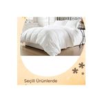 AYHOME Tog Ekosoft Beyaz Tek Kişilik Yıkanabilinir Yorgan 155 x 215 Mevsimlik Terletmez İnce Yorgan