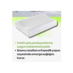 AYHOME Twinlüks Çift Boyun Destekli Boyun Fıtığı Boyun Düzleşmesi İçin Ortapedik Visco Yastık