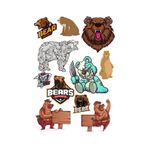 Ayı Bear Sticker Set-3 11 Parça Telefon, Tablet, Defter, Laptop Sticker