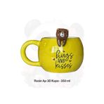 Ayı Figürlü 3D Seramik Kupa 350 Ml