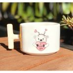 Ayı I Love You Pembe Kalpli Baskılı Beyaz T Kulp Kupa Bardak - 199 ml