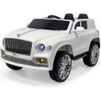 Ayıcı Oyuncak Akülü Araba 12V Uzaktan Kumanda Boss Gt Müzikli ve Bluetooth - Beyaz