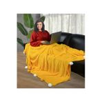 Ayıcı Oyuncak Pabtex 200 X 220 Cm Ponponlu Pelüş Tv Battaniyesi