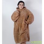 Ayıcı Oyuncak Welsoft Peluş Polar Giyilebilir Battaniye Pijama - 70 x 110 cm - Kahverengi