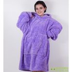 Ayıcı Oyuncak Welsoft Peluş Polar Giyilebilir Battaniye Pijama - 70 x 110 cm - Lila