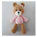 Ayıcık Bony Uyku Arkadaşı Amigurumi Organik Oyuncak