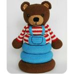 Ayıcık Eğitici Oyuncak Amigurumi Organik Oyuncak