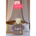 Ayıcık Figürlü Yumuşak Peluş Eldivenli 500 ml lik Sıcak Su Torbası ATSN-AK48YT0048C