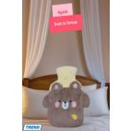 Ayıcık Figürlü Yumuşak Peluş Eldivenli 500 ml Lik Sıcak Su Torbası