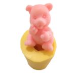 Ayılık Şeklinde Silikon Pasta ve Seker Hamuru Kalibi 3,5x3,5x5 cm
