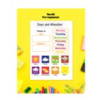 Ayışığı Dizayn Day And Weather Ingilizce Yaz-sil Pvc Kaplamalı Tekli Poster 30x42 Cm