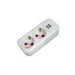 Ayka İkili Grup Priz Topraklı Klemensli USB li