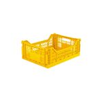Aykasa Midibox Sarı Katlanabilir Kasa 403014