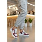 Ayk's Aper 049 G Beyaz-Bordo Unisex Spor Ayakkabı - Beyaz - Bordo