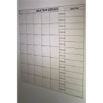 Aylık Planlayıcı Takvim Çizelgesi 100X100 Cm, Beyaz Tahta, Pratik ve Şık Tasarım - Ahşap - Beyaz - Seçenek 1