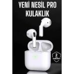 Aylina Mey Ithalat® Beyaz Yeni Nesil Pro Bluetooth Kulaklık Yüksek Ses Kaliteli Anc Özelliği