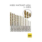 Aylina Mey Ithalat® Hss Matkap Ucu 1/4 Hex 13 Parça Hss Tungsten Karbür Matkap Uç 1.5-6.5mm Titanyum