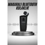 Aylina Mey Ithalat® Makaralı Bluetooth Kulakiçi Yaka Kulaklığı Kablosuz Kulaklık