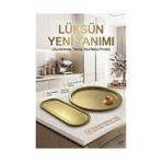 Aylina Mey Ithalat® Masterpiece Çelik Tepsi Seti – Yuvarlak 28 cm & Dikdörtgen 34X15 cm 722990