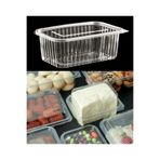 ayliz plast&ambalaj 100 Adet Plastik Sızdırmaz Kap 500 Gr Cc Kullan At Tek Kullanımlık Plastik Kapaklı Kase 100'Lü