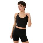 Ayma Active Geri Dönüştürülmüş Polyester Göğüs Pedli Recycled Askılı Büstiyer (Siyah, M)