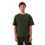 Ayma Active Gots Sertifikalı Organik Pamuk Erkek Oversize T-shirt (Haki, L)