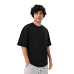 Ayma Active Gots Sertifikalı Organik Pamuk Erkek Oversize T-shirt (Siyah, S)