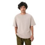 Ayma Active Gots Sertifikalı Organik Pamuk Erkek Oversize T-shirt (Taş, L)