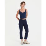 Ayma Active Indigo Lacivert Organik Pamuk Normal Bel 7/8 Midi Kapri Tayt