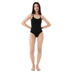 Ayma Active Kadın Ayarlanabilir Askılı Mayo - Çapraz Askılı, Göğüs Pedli, Astarlı, Derin Sırt Dekolteli, Spor ve Plaj Kullanımı İçin Şık ve Rahat Mayo (Siyah, XS)