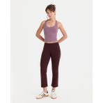 Ayma Active Kestane Bordo Organik Pamuk Normal Bel 7/8 Midi Kapri Tayt - XS