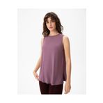 Ayma Active Lila Ecovero™ Bisiklet Yaka Uzun Kolsuz Tunik Bluz