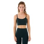 Ayma Active Recycled Göğüs Pedli Askılı Basic Motion Bra Spor Sütyeni (Petrol, M)