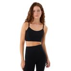 Ayma Active Recycled Göğüs Pedli Askılı Basic Motion Bra Spor Sütyeni (Siyah, XS)
