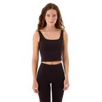 Ayma Active Recycled Göğüs Pedli Low Back Motion Half Crop Spor Sütyeni (Mürdüm, XS)