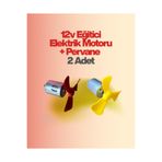 AYMAGNET Elektrik Üreten Mini Dc Dinamo Motor, 12v Eğitici Elektrik Motoru - 2 Adet