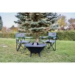 Ayme Outdoorium 84 cm | 6 Kişilik Bahçe Şöminesi & Barbekü Mangal | Odun/Kömür Yakıtlı | Outdoor Isıtıcı | Taşınabilir